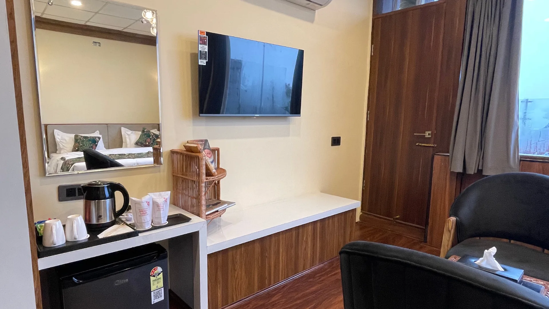 Loft kitchenette for self-catering guests at Lake Loft