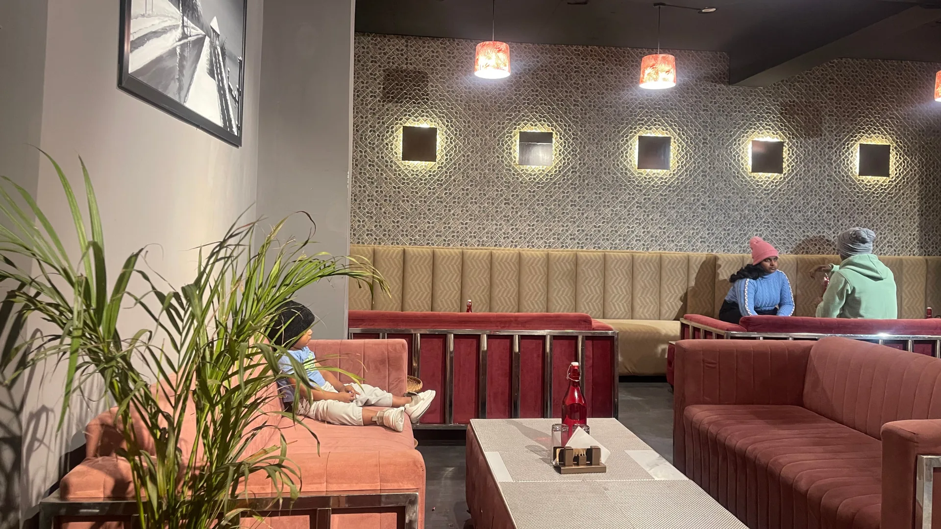 Premium lounge and sofa area in Lake Loft suite